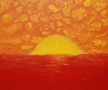  �太阳�沉浸在大海中